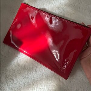 Yves Saint Laurent Glossy Red Cosmetic Bag